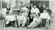 Photograph of Arthur Conan Doyle with other members of a cricket team [1875]